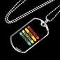 To My Husband Husband Dad Trucker Legend Straight Necklace Stainless Steel or 18k Gold Dog Tag 24" Chain-Express Your Love Gifts
