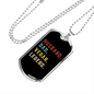 To My Husband Husband Dad Vegan Legend Necklace Stainless Steel or 18k Gold Dog Tag 24" Chain-Express Your Love Gifts