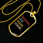 To My Husband Husband Dad Vegan Legend Necklace Stainless Steel or 18k Gold Dog Tag 24" Chain-Express Your Love Gifts