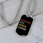 To My Husband Husband Dad Vegan Legend Necklace Stainless Steel or 18k Gold Dog Tag 24" Chain-Express Your Love Gifts