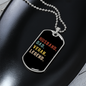 To My Husband Husband Dad Vegan Legend Necklace Stainless Steel or 18k Gold Dog Tag 24" Chain-Express Your Love Gifts