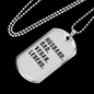 To My Husband Husband Dad Vegan Legend WhiteNecklace Stainless Steel or 18k Gold Dog Tag 24" Chain-Express Your Love Gifts