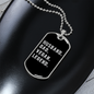 To My Husband Husband Dad Vegan Necklace Stainless Steel or 18k Gold Dog Tag 24" Chain-Express Your Love Gifts