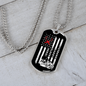 To My Husband Husband Dad Welder Necklace Stainless Steel or 18k Gold Dog Tag 24" Chain-Express Your Love Gifts