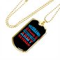 To My Husband Husband Daddy Army Veteran Hero Necklace Stainless Steel or 18k Gold Dog Tag 24" Chain-Express Your Love Gifts