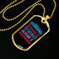 To My Husband Husband Daddy Army Veteran Hero Necklace Stainless Steel or 18k Gold Dog Tag 24" Chain-Express Your Love Gifts