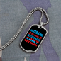 To My Husband Husband Daddy Army Veteran Hero Necklace Stainless Steel or 18k Gold Dog Tag 24" Chain-Express Your Love Gifts