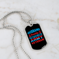 To My Husband Husband Daddy Army Veteran Hero Necklace Stainless Steel or 18k Gold Dog Tag 24" Chain-Express Your Love Gifts