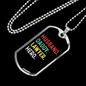 To My Husband Husband Daddy Lawyer Hero Necklace Stainless Steel or 18k Gold Dog Tag 24" Chain-Express Your Love Gifts