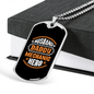 To My Husband Husband Daddy Mechanic Necklace Stainless Steel or 18k Gold Dog Tag 24" Chain-Express Your Love Gifts