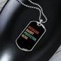 To My Husband Husband Daddy Protector Hero Necklace Stainless Steel or 18k Gold Dog Tag 24" Chain-Express Your Love Gifts