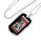 To My Husband Husband Daddy Veteran Necklace Stainless Steel or 18k Gold Dog Tag 24" Chain-Express Your Love Gifts