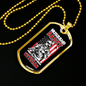 To My Husband Husband Daddy Veteran Necklace Stainless Steel or 18k Gold Dog Tag 24" Chain-Express Your Love Gifts