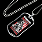 To My Husband Husband Daddy Veteran Necklace Stainless Steel or 18k Gold Dog Tag 24" Chain-Express Your Love Gifts