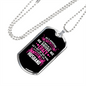 To My Husband Husband Drives Wife Crazy Necklace Stainless Steel or 18k Gold Dog Tag 24" Chain-Express Your Love Gifts