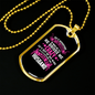 To My Husband Husband Drives Wife Crazy Necklace Stainless Steel or 18k Gold Dog Tag 24" Chain-Express Your Love Gifts