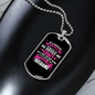 To My Husband Husband Drives Wife Crazy Necklace Stainless Steel or 18k Gold Dog Tag 24" Chain-Express Your Love Gifts