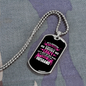 To My Husband Husband Drives Wife Crazy Necklace Stainless Steel or 18k Gold Dog Tag 24" Chain-Express Your Love Gifts