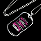 To My Husband Husband Drives Wife Crazy Necklace Stainless Steel or 18k Gold Dog Tag 24" Chain-Express Your Love Gifts