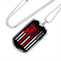 To My Husband Husband Father Lineman Necklace Stainless Steel or 18k Gold Dog Tag 24" Chain-Express Your Love Gifts