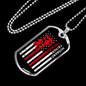 To My Husband Husband Father Lineman Necklace Stainless Steel or 18k Gold Dog Tag 24" Chain-Express Your Love Gifts