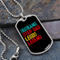 To My Husband Husband Legos Legend Necklace Stainless Steel or 18k Gold Dog Tag 24" Chain-Express Your Love Gifts