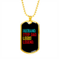 To My Husband Husband Legos Legend Necklace Stainless Steel or 18k Gold Dog Tag 24" Chain-Express Your Love Gifts