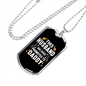 To My Husband Husband Promoted to Daddy Necklace Stainless Steel or 18k Gold Dog Tag 24" Chain-Express Your Love Gifts