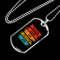 To My Husband Husband Protector Hero Necklace Stainless Steel or 18k Gold Dog Tag 24" Chain-Express Your Love Gifts