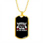 To My Husband Husband's Most Awesome Wife Necklace Stainless Steel or 18k Gold Dog Tag 24" Chain-Express Your Love Gifts