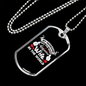 To My Husband Husband's Most Awesome Wife Necklace Stainless Steel or 18k Gold Dog Tag 24" Chain-Express Your Love Gifts