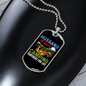To My Husband Husband Wife Camping Necklace Stainless Steel or 18k Gold Dog Tag 24" Chain-Express Your Love Gifts
