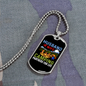 To My Husband Husband Wife Camping Necklace Stainless Steel or 18k Gold Dog Tag 24" Chain-Express Your Love Gifts