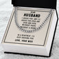 To My Husband I Choose You Cuban Chain-Express Your Love Gifts