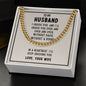 To My Husband I Choose You Cuban Chain-Express Your Love Gifts