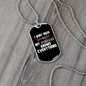 To My Husband I Don't Need Google Necklace Stainless Steel or 18k Gold Dog Tag 24" Chain-Express Your Love Gifts