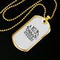 To My Husband I Love You More Than Yesterday White Necklace Stainless Steel or 18k Gold Dog Tag 24" Chain-Express Your Love Gifts