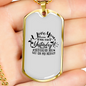 To My Husband I Love You More Than Yesterday White Necklace Stainless Steel or 18k Gold Dog Tag 24" Chain-Express Your Love Gifts