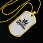 To My Husband I'm His Queen White Necklace Stainless Steel or 18k Gold Dog Tag 24" Chain-Express Your Love Gifts