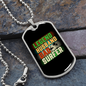To My Husband Legend Husband Dad Surfer Necklace Stainless Steel or 18k Gold Dog Tag 24" Chain-Express Your Love Gifts