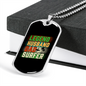 To My Husband Legend Husband Dad Surfer Necklace Stainless Steel or 18k Gold Dog Tag 24" Chain-Express Your Love Gifts