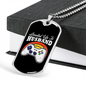 To My Husband Level Up to Husband Necklace Stainless Steel or 18k Gold Dog Tag 24" Chain-Express Your Love Gifts