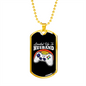 To My Husband Level Up to Husband Necklace Stainless Steel or 18k Gold Dog Tag 24" Chain-Express Your Love Gifts