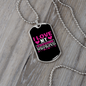 To My Husband Love My Awesome Husband Necklace Stainless Steel or 18k Gold Dog Tag 24" Chain-Express Your Love Gifts