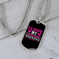 To My Husband Love My Awesome Husband Necklace Stainless Steel or 18k Gold Dog Tag 24" Chain-Express Your Love Gifts