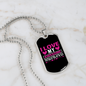 To My Husband Love My Awesome Husband Necklace Stainless Steel or 18k Gold Dog Tag 24" Chain-Express Your Love Gifts