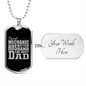 To My Husband Mechanic Husband Necklace Stainless Steel or 18k Gold Dog Tag 24" Chain-Express Your Love Gifts