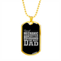 To My Husband Mechanic Husband Necklace Stainless Steel or 18k Gold Dog Tag 24" Chain-Express Your Love Gifts
