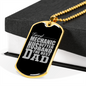 To My Husband Mechanic Husband Necklace Stainless Steel or 18k Gold Dog Tag 24" Chain-Express Your Love Gifts