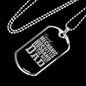 To My Husband Mechanic Husband Necklace Stainless Steel or 18k Gold Dog Tag 24" Chain-Express Your Love Gifts